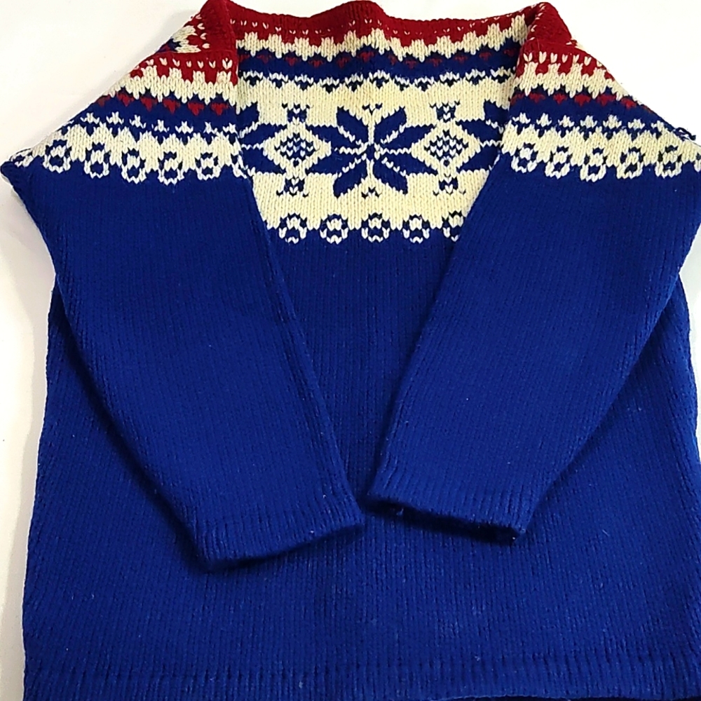 Carlos Gruber Vintage Wool Ski Hand Knitted Sweater